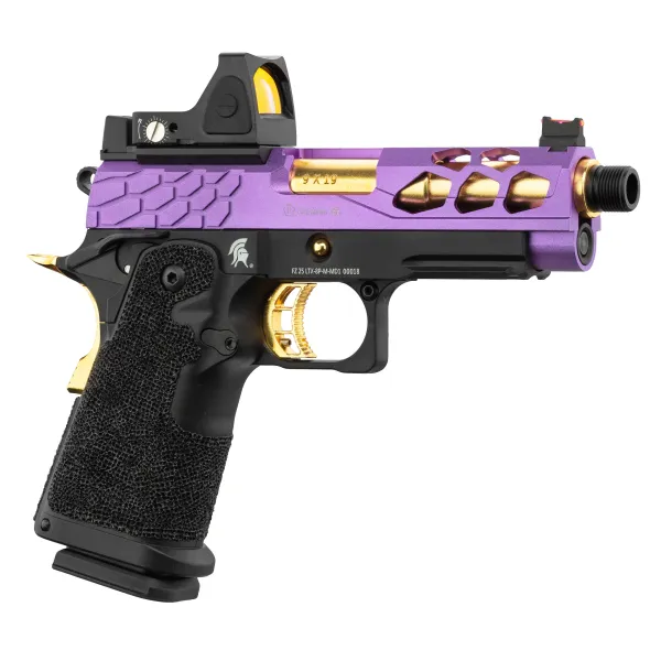 Lancer Tactical Stryk Hi-Capa 4.3 Violet/Or + RMR Pistolet Airsoft GBB Stryk Hi-Capa 4.3 + RMR violet/or Lancer Tactical