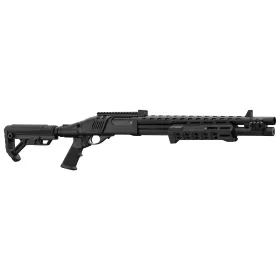 Fusil à pompe Gaz M870 Strike Industries noir airsoft M870 Full black crosse M4