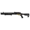 Fusil à pompe Gaz M870 Strike Industries noir airsoft M870 Full black crosse M4