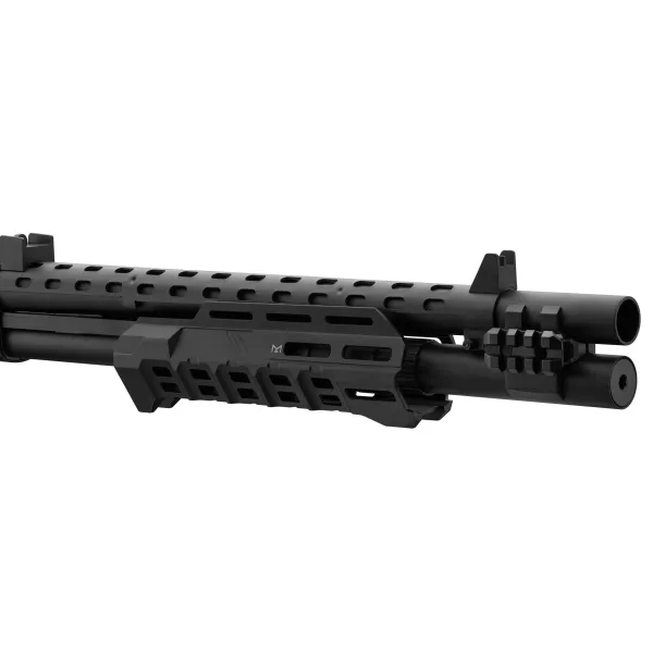 Fusil à pompe Gaz M870 Strike Industries noir airsoft M870 Full black crosse M4