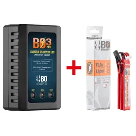 Pack batterie LiPo BO 11.1V Mini Tamiya ou T-Dean airsoft 11.1V - T-Dean