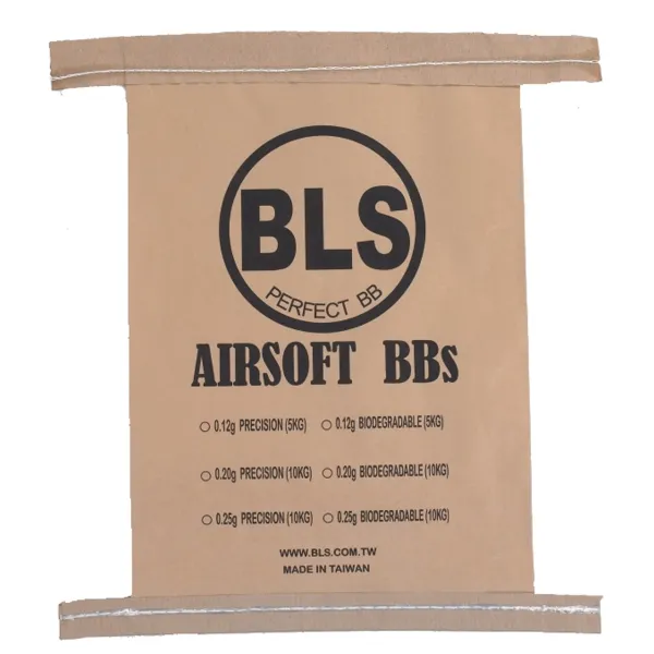 Billes 6mm Airsoft biodégradables BLS – Sac de 10 kg 0.28g