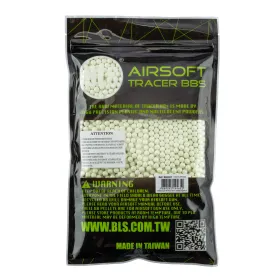 Billes 6mm airsoft traçantes 0.32g  BLS BIO – Sac de 1 kg Sachet 1kg 0.32g BLS TRACANTE