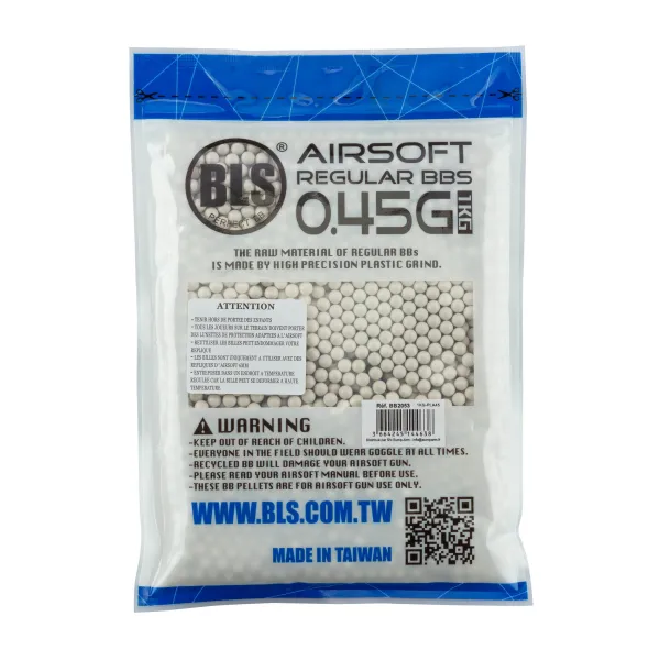Billes lourdes 6mm airsoft biodégradables BLS BIO 0.45g – Sac de 1 kg Sachet 1KG Billes 0.45g BIO