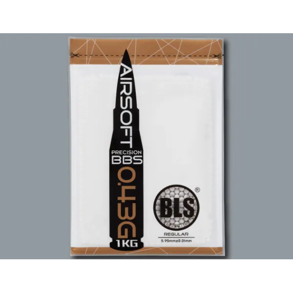 Billes lourdes 0.43g airsoft BLS – Sac de 1 kg CARTON DE 20 SACHETS DE BILLES BLS STD 1KG - 0.43g