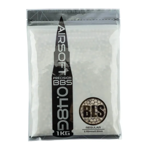 Billes lourdes 0,48g airsoft BLS – Sac de 1 kg BB BILLES BLS STD SACHET 1KG - 0.48g