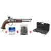Pack Davide Pedersoli Mamelouk Cal.54 KIT PISTOLET MAMELOUK A SILEX CAL 54 + 100 BALLES/CALEPINS + MALLETTE