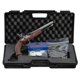 Pack Davide Pedersoli Mamelouk Cal.54 KIT PISTOLET MAMELOUK A SILEX CAL 54 + 100 BALLES/CALEPINS + MALLETTE