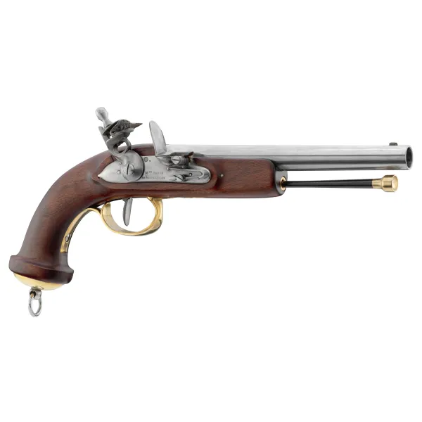 Pack Davide Pedersoli Mamelouk Cal.54 KIT PISTOLET MAMELOUK A SILEX CAL 54 + 100 BALLES/CALEPINS + MALLETTE