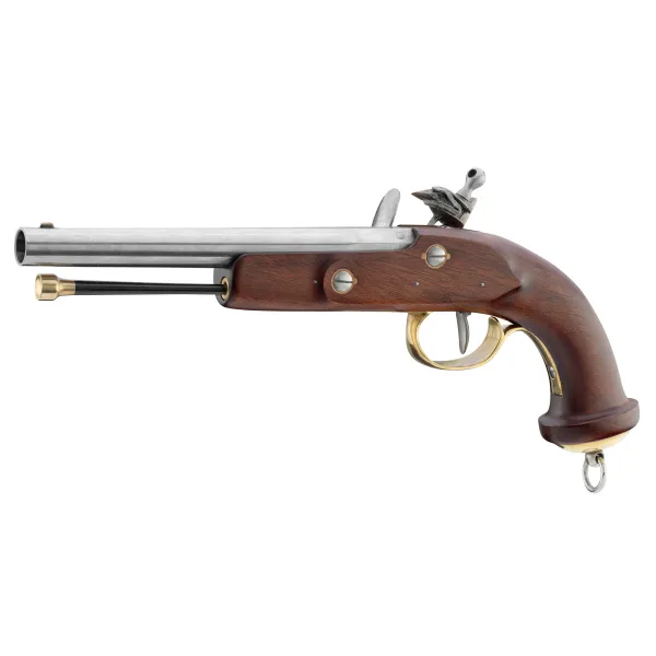 Pack Davide Pedersoli Mamelouk Cal.54 KIT PISTOLET MAMELOUK A SILEX CAL 54 + 100 BALLES/CALEPINS + MALLETTE