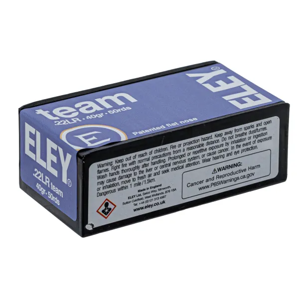 Cartouches 22LR Eley team - boîte de 500