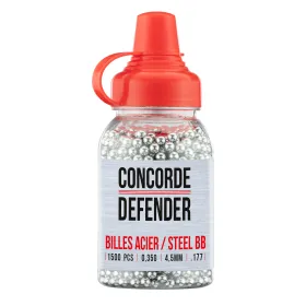 Billes acier Concorde Defender cal. 4,5 mm x 1500 Par 500