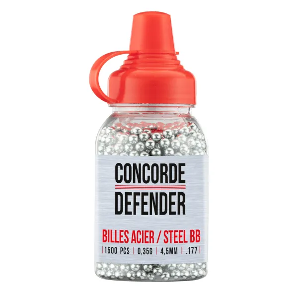 Billes acier Concorde Defender cal. 4,5 mm x 1500 Par 500