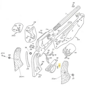 Pièces de remplacement pour Pedersoli modèles Remington PLUGGER (REM 09) - Réf Peder. : 0800100024