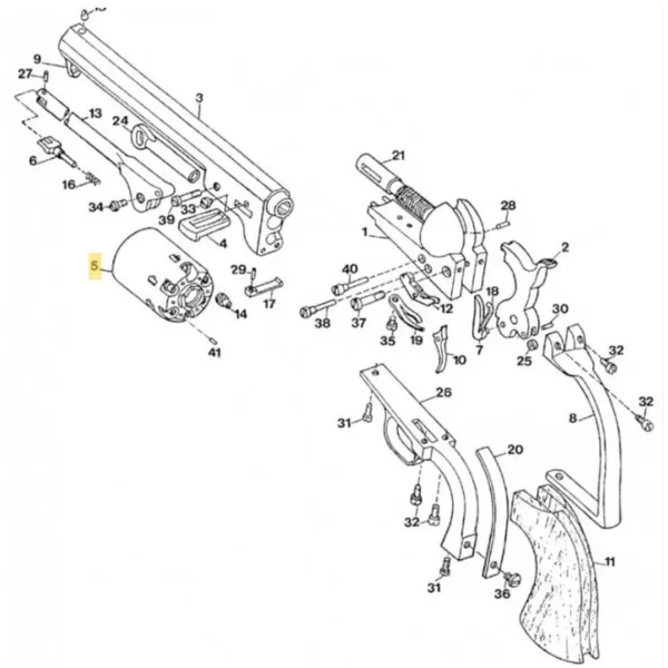 Pièces détachées pour Colt Army CHIEN COLT/ARMY - Réf Peder. : 080A000002