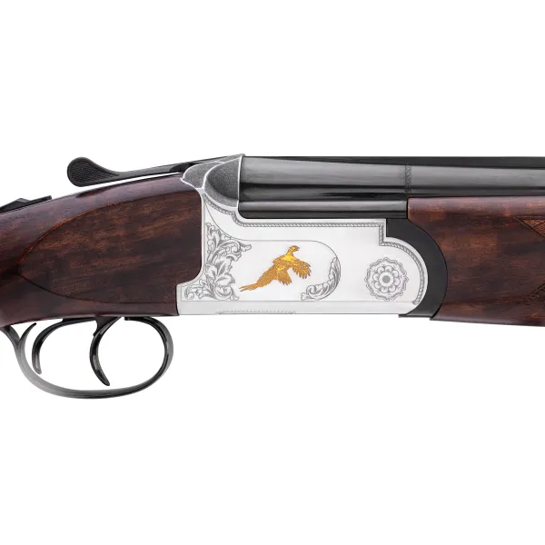 Fusil Renato Baldi Deluxe FX Wood Cal. 12/76 Mono détente - Motif doré