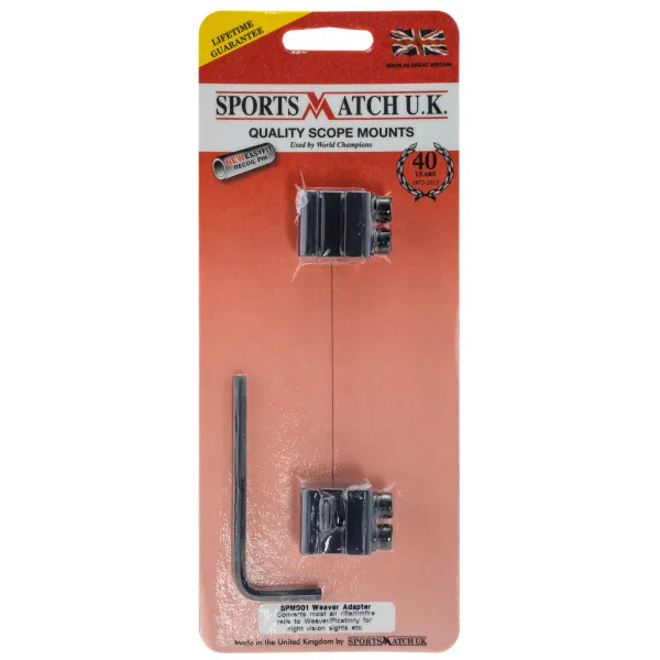 Adaptateur prisme de 21 mm et prisme de 11 mm Lunette 11 mm sur arme  21 mm