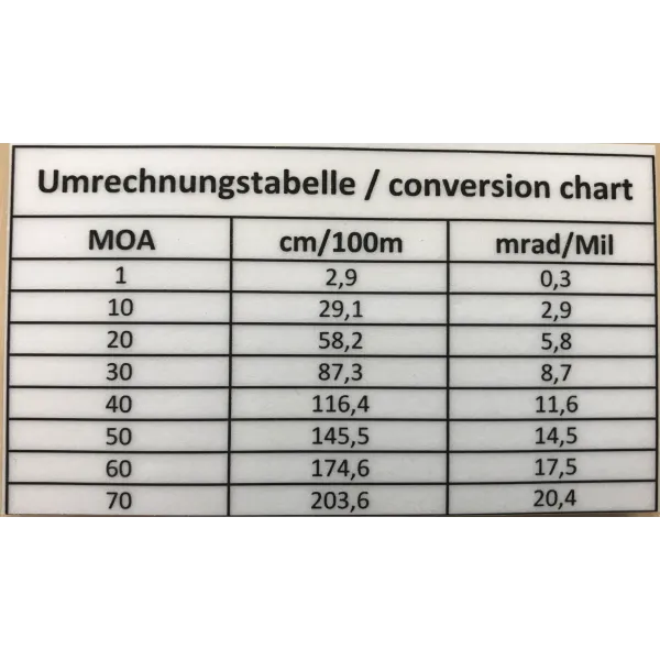 Eratac Monobloc Réglable 0 à 20 Milli-Radian Eratac Monobloc II Diam. 30 Réglable 0 à 20 MRAD BH 20