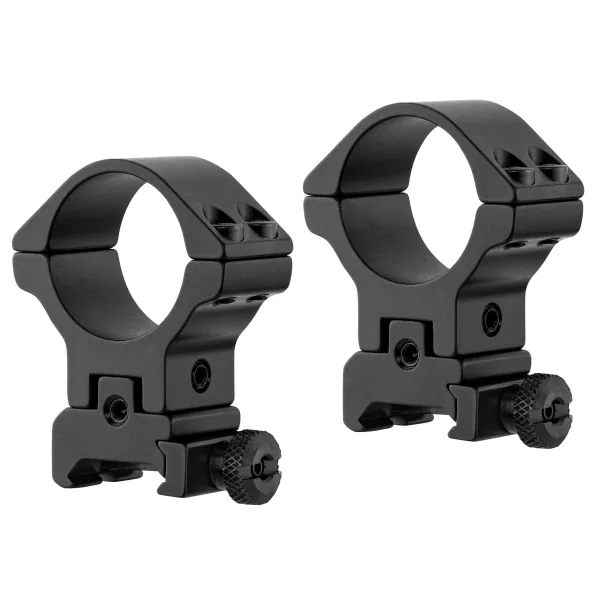 Colliers Sports Match pentés ajustable diam. 30 mm - rail 21mm - haut - 0 à 50 MoA Colliers Sports Match ajustable Diam.