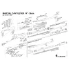 Pièces détachées fusil à pompe Fabarm Cantilever Grenadiere 1 point stf pistol et martial od