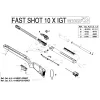 Pièces détachées Gamo Fast Shot 10x IGT 4.5 mm 34190 - Gamo Rondelle de Crosse (carabines Adultes)