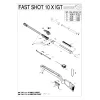 Pièces détachées Gamo Fast Shot 10x IGT 4.5 mm 34190 - Gamo Rondelle de Crosse (carabines Adultes)
