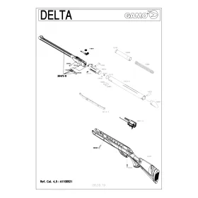 Pièces détachées Gamo Delta 4.5 mm 30472 - Gamo Can. 4.5mm Deltafox