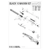 Pièces détachées GAMO Black 10x Maxxim IGT 29J 4.5 mm 32010 - Goupille de maintien Canon Gamo BLACK BULL