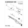 Pièces détachées Gamo G-Magnum 4.5 mm 39842 - Bielle d'armement G-MAGNUM
