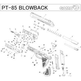 Pièces détachées Pistolet Gamo PT-85 Blowback PT85-P25 Blowback retaining pin