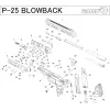 Pièces détachées Pistolet Gamo PT-25 Blowback Bouton de fixation du bouton de chargeur P25