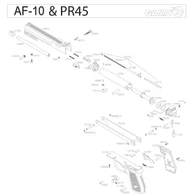 Pièces détachées Pistolet Gamo AF-10 & PR-45 Gamo Ecrou Pour Bride de Blocage Canon Pr45 - Compact