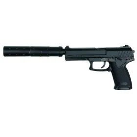 Réplique airsoft pistolet MK23 full set Noir gaz GNB Pistolet MK23