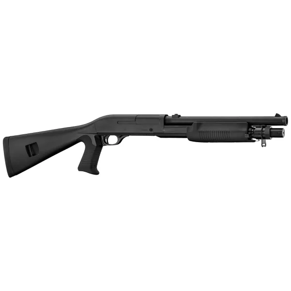 Réplique fusil à pompe 3-shot crosse pleine ressort 0,9 J Fusil à pompe