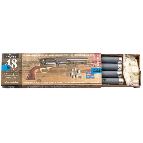 Charges propulsives poudre noire Boîte de 48 charges de poudre noire cal. 44