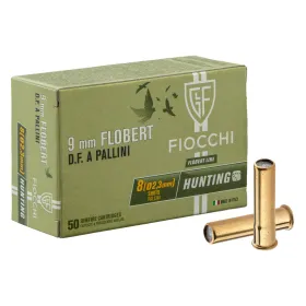 Cartouches 9 mm Flobert à grenaille de plomb Numéro 8