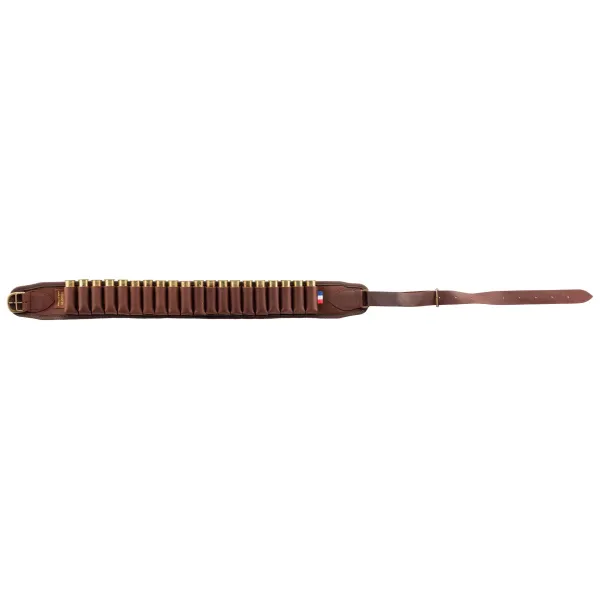 Cartouchières croupon ciré marron à tubes - Country Sellerie 20 tubes cal.20
