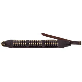 Cartouchière cuir gras pour 21 balles - Country Sellerie 21 tubes pour balles