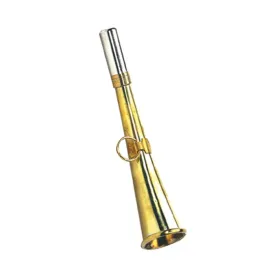 Corne de poche plate 16 cm laiton poli - Elless Corne