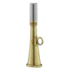 Corne de poche ronde 12 cm laiton poli - Elless Corne