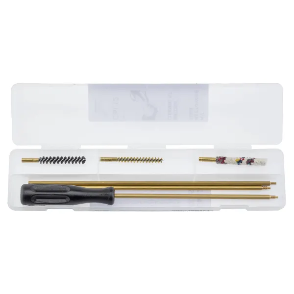 Boîte de nettoyage compartimentée pour carabine Cal. 22 LR