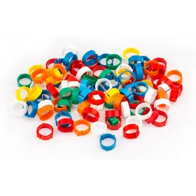 Bagues de repérage clips par 100 Bagues de repérage - Diamètre 16 mm