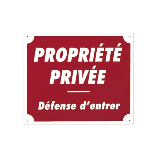 Panneau akilux ''Propriété privée'' 30 x 25 cm Akilux