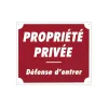 Panneau akilux ''Propriété privée'' 30 x 25 cm Akilux