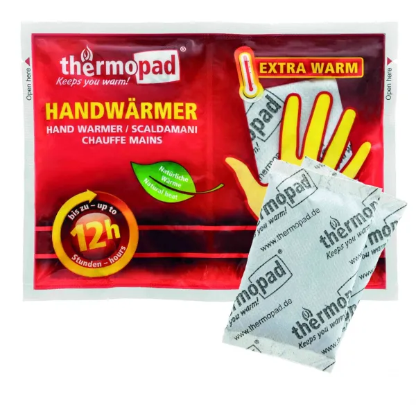 Chaufferettes chauffantes pour mains - Thermopad Chauffrettes mains - Temps de chauffe jusqu'à 8h
