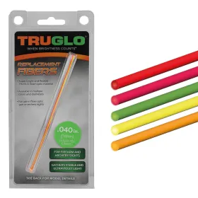 Set de 5 fibres optique fluo monocolore assorties Couleurs assorties -  0,75 mm