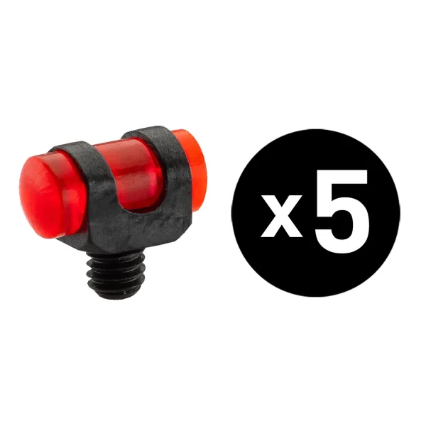 Guidon fluo rouge à visser Diam. 3,5 mm