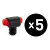 Guidon fluo micro rouge à visser Diam. 2,6 mm