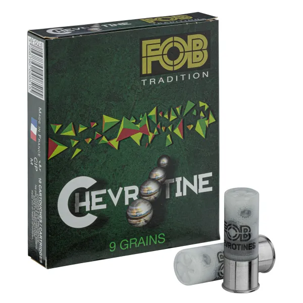 Cartouches Fob Tradition chevrotine - Cal. 12/70 Chevrotine Cal.12-70, 12 grains