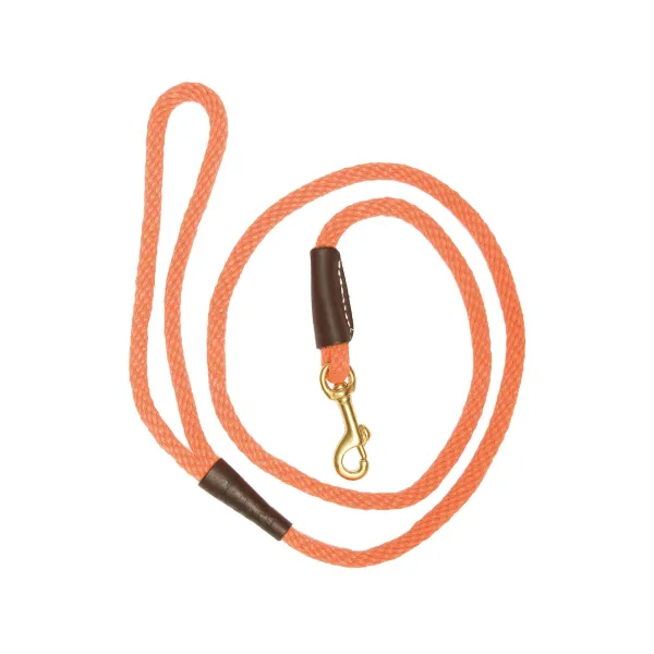 Laisses orange pour chien avec mousqueton Laisse 180 cm - Diamètre 1 cm